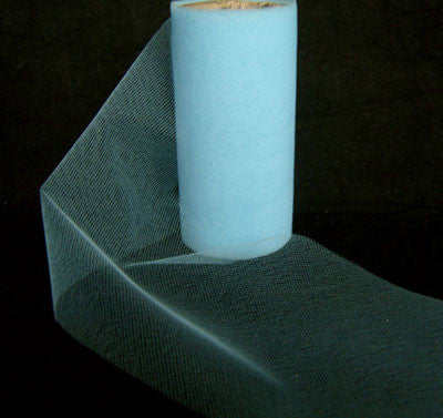 TULLE12 10cm Sky Blue Fine Tulle - Ribbonmoon