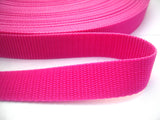 WEB54 25mm Cerise Pink Polypropylene Webbing