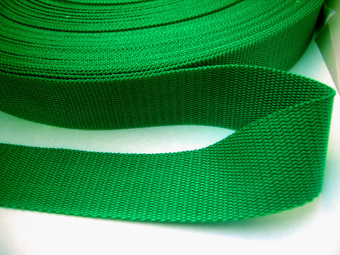 WEB55 25mm Parakeet Green Polypropylene Webbing