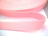 WEB53 25mm Pink Polypropylene Webbing