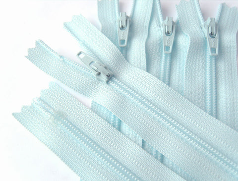 Z4303 YKK 36cm Sky Blue Nylon No.3 Closed End Zip