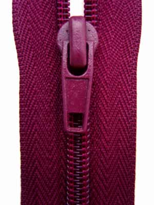 Z0736 51cm Deep Wine Nylon No.5 Open End Zip