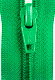Z2464 YKK 81cm Rich Parakeet Green Nylon No.5 Open End Zip