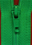 Z2470 58cm Rich Parakeet Green Optilon Nylon No.5 Open End Zip