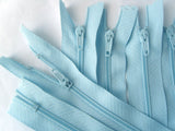 Z5029 15cm Sky Blue No.3 Pin Lock Closed End Zip