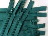 Z5015 49cm Teal Blue 2 Way Double Open Ended No.5 Nylon Zip