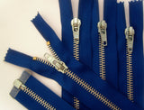 Z5232 51cm Royal Blue No.5 Silver Metal Teeth Open End Zip