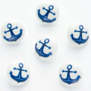 B7024 15mm Anchor Picture Design Novelty Childrens Shank Button