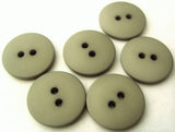 B0601 16mm Dove Grey Soft Sheen 2 Hole Button