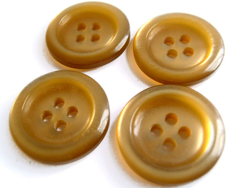 B10296 19mm Dusky Honey Polyester 4 Hole Button