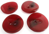 B10356 23mm Tonal Deep Scarlet Red High Gloss 2 Hole Button