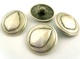 B11014 20mm Anti Silver Metal Shank Button