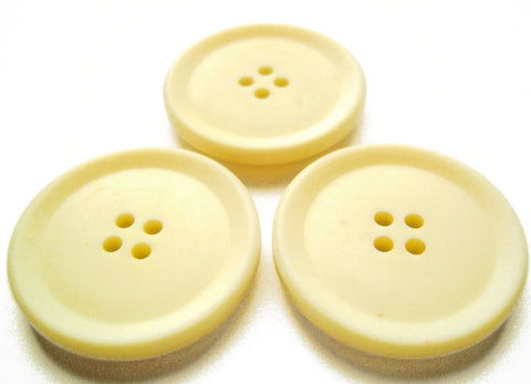 B11503 31mm Ivory Cream Bone Sheen Four Hole Button