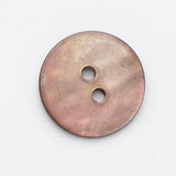 B11619 18mm Brown Orange Akoya Shell 2 Hole Button