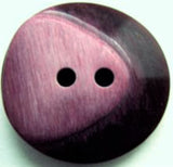B11648 25mm Frosted Wine Chunky Glossy 2 Hole Button