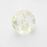 B11708 13mm Lemon Clear Crystal Glass Effect Button, Hole Built into the Back