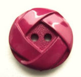 B11769L 20mm Dark Fuchsia Pink Matt Centre 2 Hole Button
