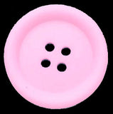 B13107 28mm Pale Pink Matt Four Hole Coat Button