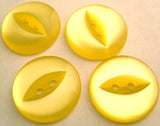 B13600 19mm Yellow 2 Hole Polyester Fish Eye Button - Ribbonmoon