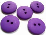 B7624 11mm Purple Matt and Lighty Domed 2 Hole Button