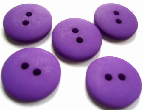 B13736 18mm Purple Matt and Lighty Domed 2 Hole Button