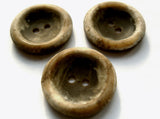 B13817 23mm Naturals and Browns Bone Sheen 2 Hole Button