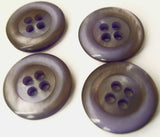 B13944 17mm Lilac 4 Hole Button with a Subtle Iridescence