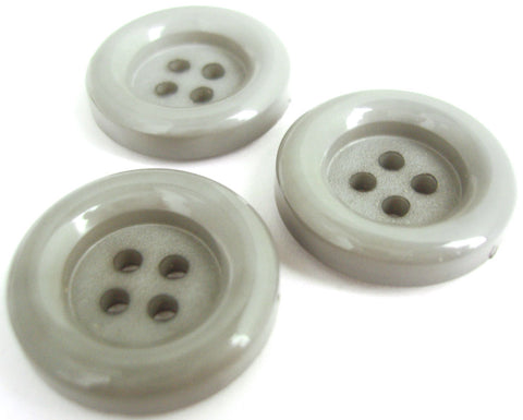 B13958 23mm Blue Grey Chunky Four Hole Button