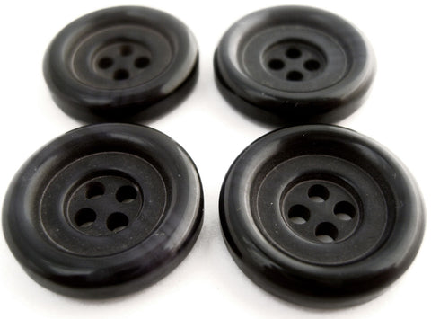 B13991 23mm Tonal Navy Gloss Chunky 4 Hole Button