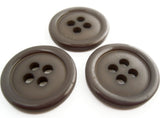 B14031 32mm Grey Mauve Acrylic 4 Hole Button,Matt Centre,Gloss Rim