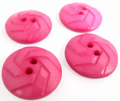 B14122 20mm Hot Pink Gloss and Matt Textured Nylon 2 Hole Button