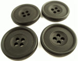 B14129 25mm Charcoal Bone Sheen 4 Hole Button