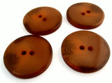 B14343 25mm Tonal Rosey Brown High Gloss Acrylic 2 Hole Button