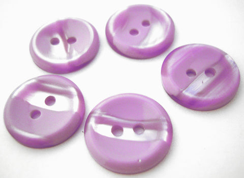 B14352 15mm Tonal Lilac Variegated Polyester 2 Hole Button