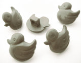 B14364 14mm Grey Duck Shaped Novelty Shank Button