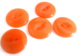 B15225 19mm Pastel Oranges Tonal 2 Hole Polyester Fish Eye Button