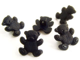 B15500 15mm Navy Teddy Bear Shaped Novelty Shank Button