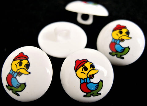 B15529 15mm Duck Design Childrens Novelty Shank Picture Button