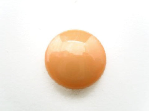 B15559 14mm Apricot Pearlised Gloss Shimmer Nylon Shank Button