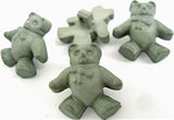 B15572 19mm Grey Chunky Teddy Bear Novelty Childrens Shank Button