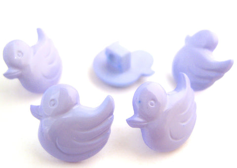 B16513 14mm Lilac Duck Shaped Novelty Shank Button