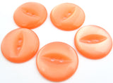 B16934 16mm Apricot Polyester Fish Eye 2 Hole Button