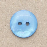 B18104 18mm Blue Tonal Mother of Pearl Look 2 Hole Button