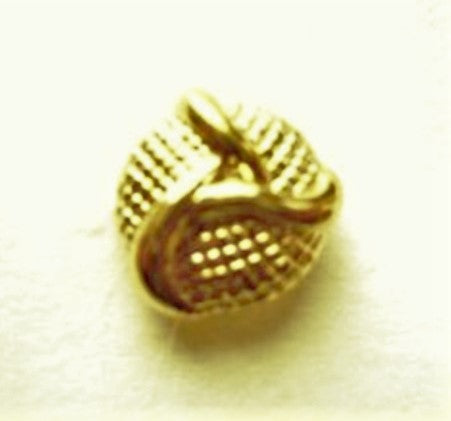 B2004L 10mm Gilded Gold Poly Shank Button
