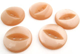 B4129 16mm Rose Beige 2 Hole Polyester Fish Eye Button