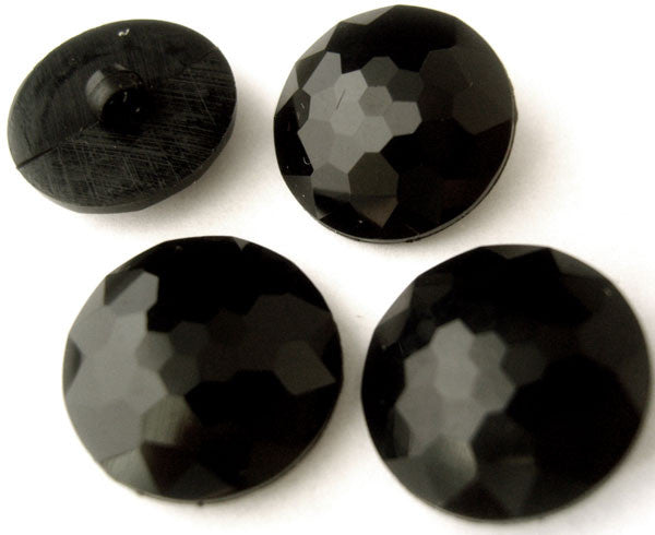 15mm Black Domed Gloss Honeycomb Nylon Shank Button – Ribbonmoon
