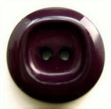 B5621 19mm Deep Plum High Gloss Nylon Chunky 2 Hole Button