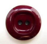 B5899 19mm Burgundy Wine High Gloss Nylon Chunky 2 Hole Button