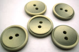 B6847 17mm Grey and Ivory Dull Bone Sheen 2 Hole Button - Ribbonmoon