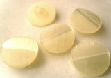 B8167 20mm Bridal White Polyester Shank Button, Raised Centre Ridge - Ribbonmoon